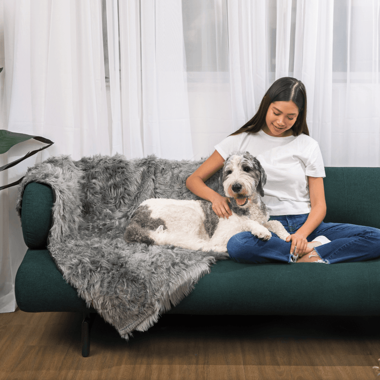 PupCloud™ Human Size Dog Bed + FREE Matching Waterproof Blanket