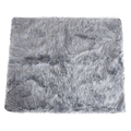 Charcoal Grey Blanket on White Background