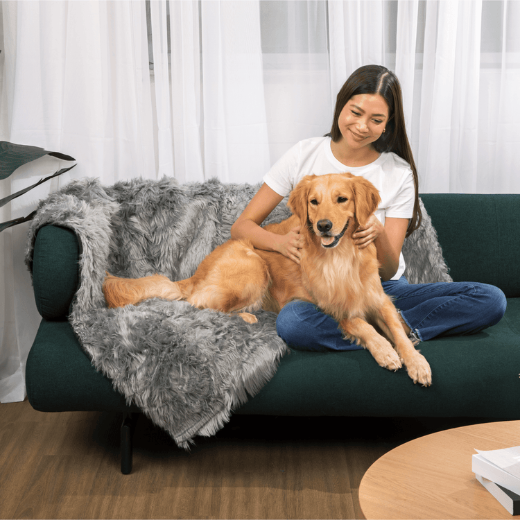 PupCloud™ Human Size Dog Bed + FREE Matching Waterproof Blanket