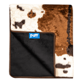 Paw.com x BarkBox PupProtector™ Waterproof Throw Blanket - Brown Faux Cowhide