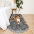 PupRug™ Orthopedic Runner Bed + Matching Waterproof Blanket Bundle - Charcoal Grey