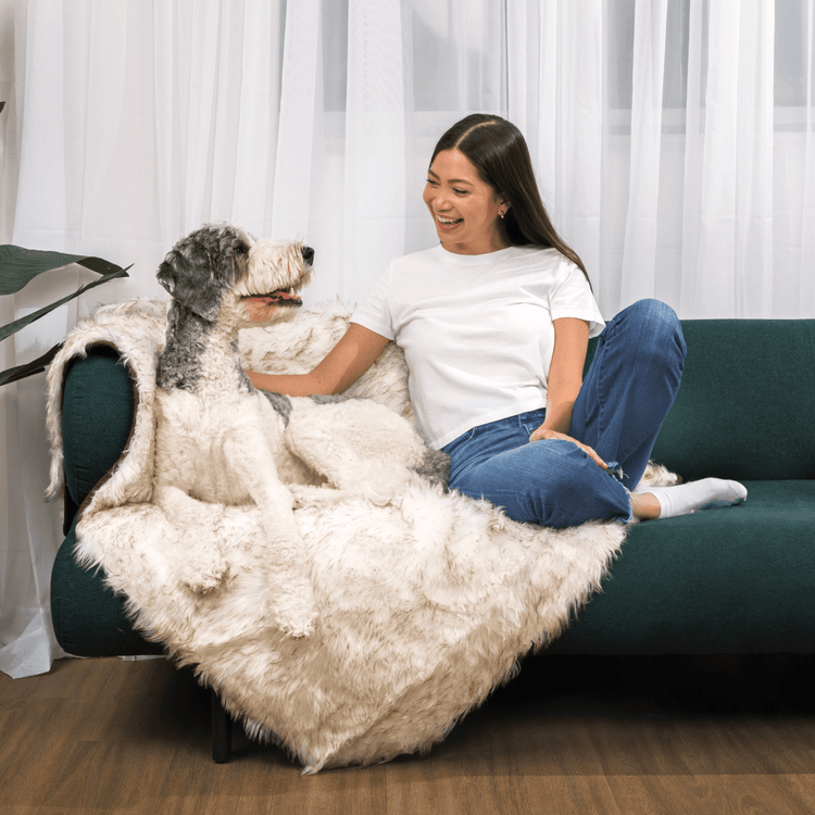 PupCloud™ Human Size Dog Bed + FREE Matching Waterproof Blanket