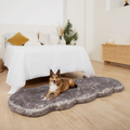 PupRug™ Runner Luxe Faux Fur Memory Foam Dog Bed - Ultra Soft Chinchilla