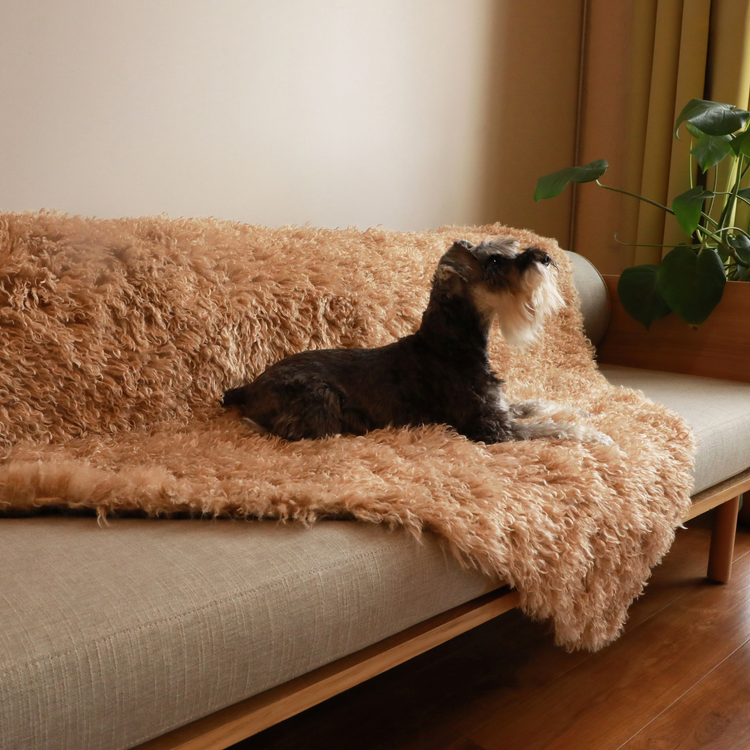 PupProtector™ Luxe Waterproof Faux Fur Blanket - Plush Sheep Tan