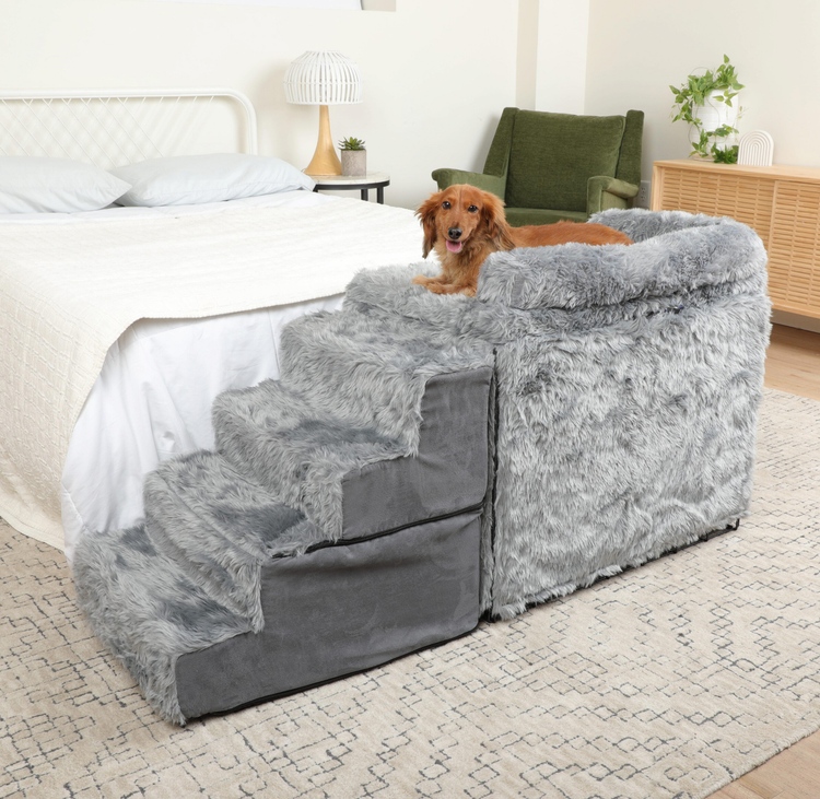 Dog Bedside Sleeper Crate Kit & Stairs