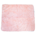 blush pink faux fur pet blanket