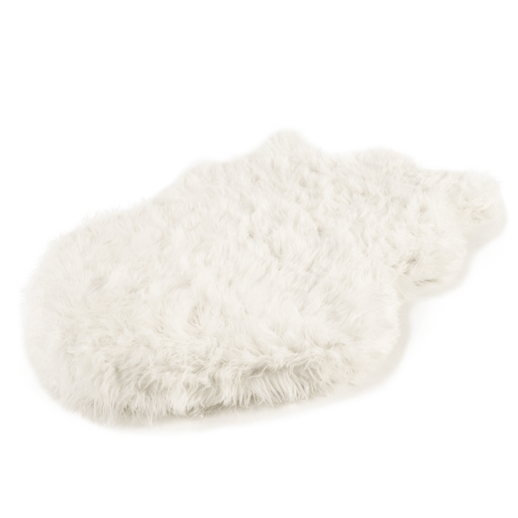 Paw.com x BarkBox PupRug™ Faux Fur Orthopedic Dog Bed - Polar White