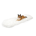 PupRug™ Orthopedic Runner Bed + Matching Waterproof Blanket Bundle - Polar White