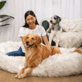 PupCloud™ Human Size Dog Bed + FREE Matching Waterproof Blanket