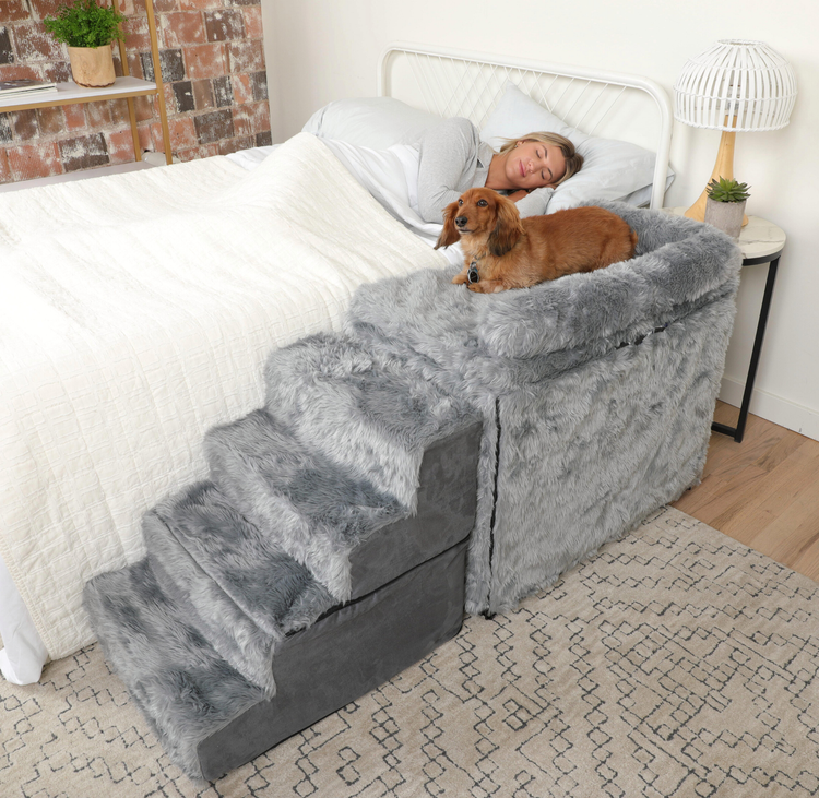 Dog Bedside Sleeper Crate Kit & Stairs