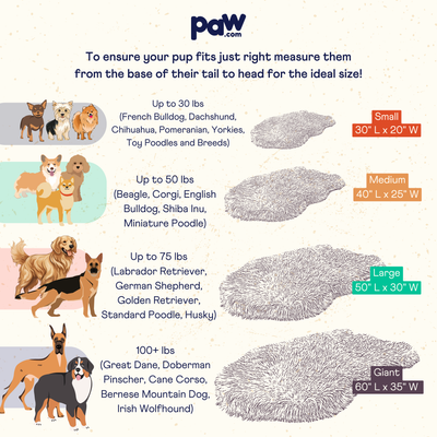 PupRug by Paw.com™ Faux Fur Orthopedic Dog Bed - Curve Sable Tan