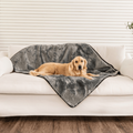 Paw.com x BarkBox PupProtector™ Short Fur Waterproof Throw Blanket - Charcoal Grey