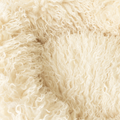 PupPouf™ Luxe Faux Fur Donut Dog Bed - Plush Sheep Ivory