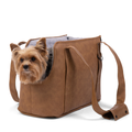 PupTote™ 3-in-1 Faux Leather Dog Carrier Bag 2.0 - Camel