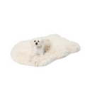 PupRug™ Luxe Faux Fur Orthopedic Dog Bed Cover - Plush Sheep Ivory (Bed Not Included)