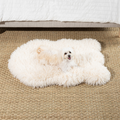 PupRug™ Luxe Faux Fur Orthopedic Dog Bed - Plush Sheep Ivory