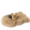 PupRug™ Luxe Faux Fur Orthopedic Dog Bed Cover - Plush Sheep Tan (Bed Not Included)