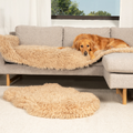 PupRug™ Luxe Orthopedic Bed + Matching Bed Runner Bundle - Plush Sheep Tan