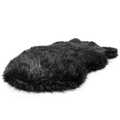 PupRug™ Faux Fur Orthopedic Dog Bed Cover - Midnight Black (Bed Not Included)