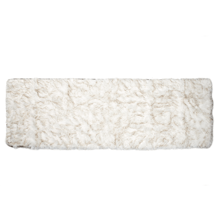 PupProtector™ Waterproof Bed Runner - White with Brown Accents