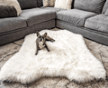 Free PupRug™ Animal Print Memory Foam Dog Bed Cover - Polar Bear Faux Hide (Bed Not Included)