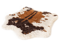 Isolated Image of Brown Cowhide Bed