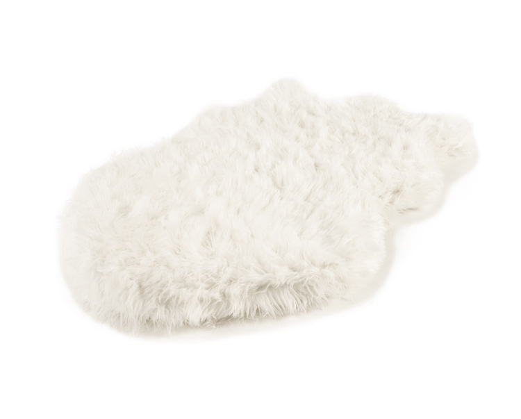 White Faux Fur Curve Cover