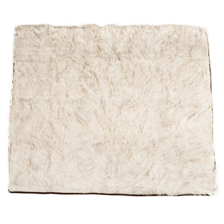 PupProtector™ Waterproof Throw Blanket - White with Brown Accents