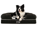 PupLounge™ Topper - Black Faux Cowhide Topper (Bed Not Included)